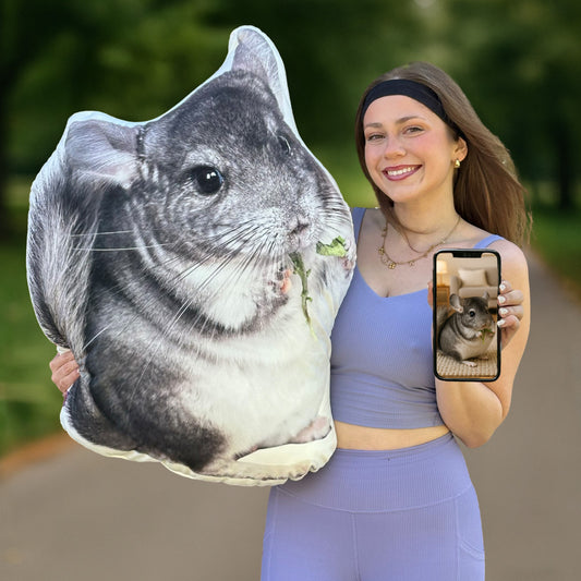 Chinchilla Custom Shaped Pillow