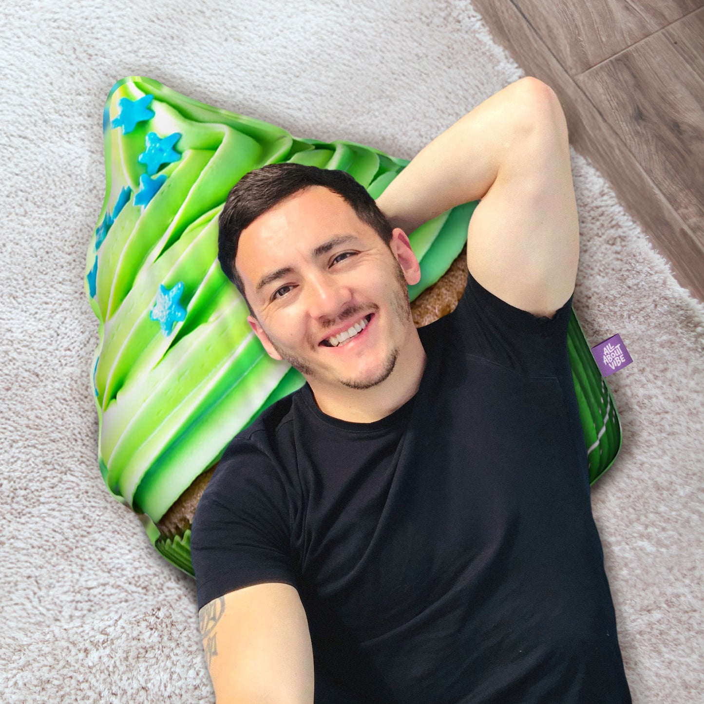 Green Cupcake Throw Pillow By All About Vibe