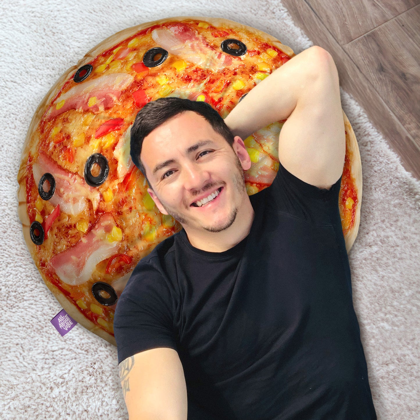 Olive Pizza Throw Pillow By All About Vibe