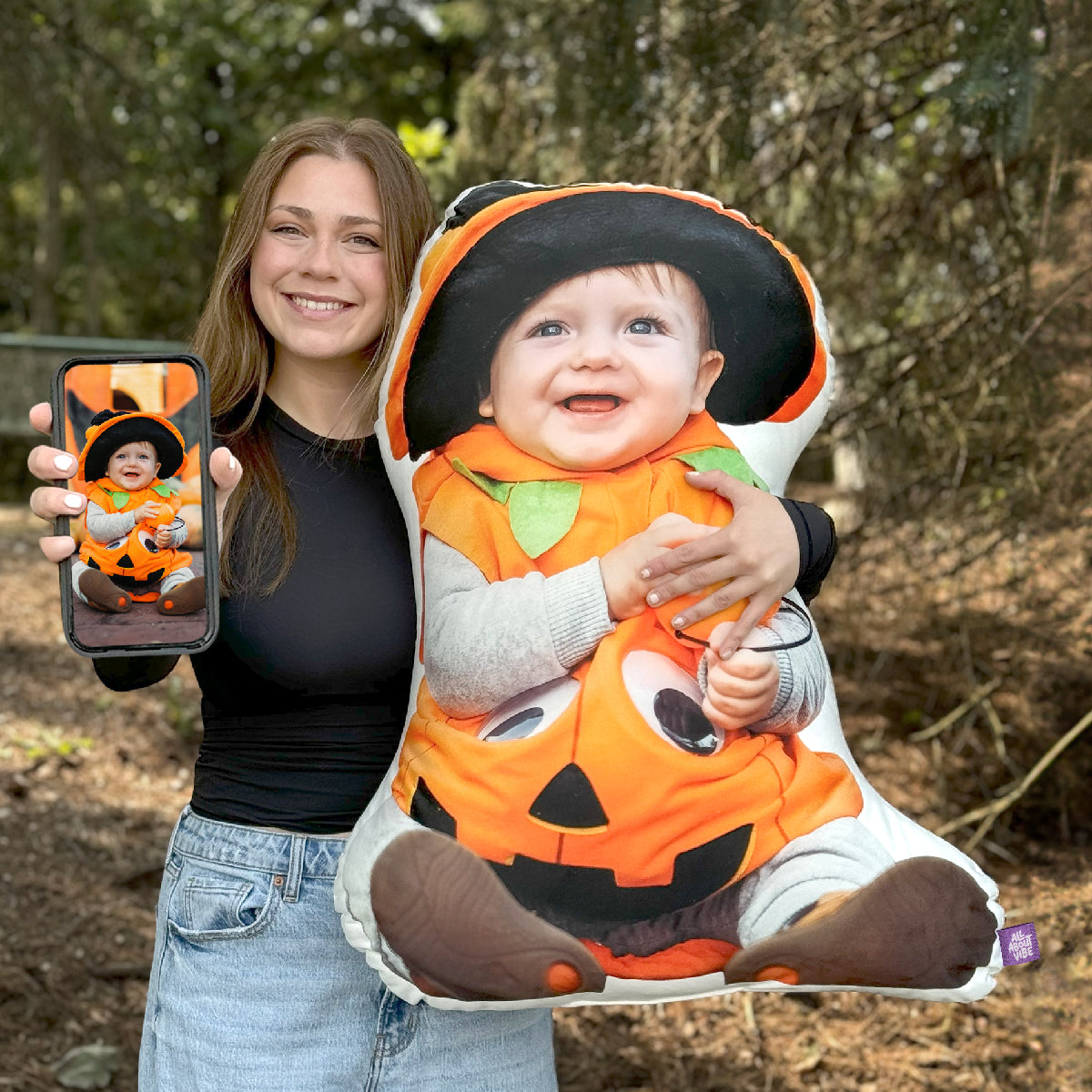 Almohada Decorativa Infantil con Forma Personalizada de Halloween