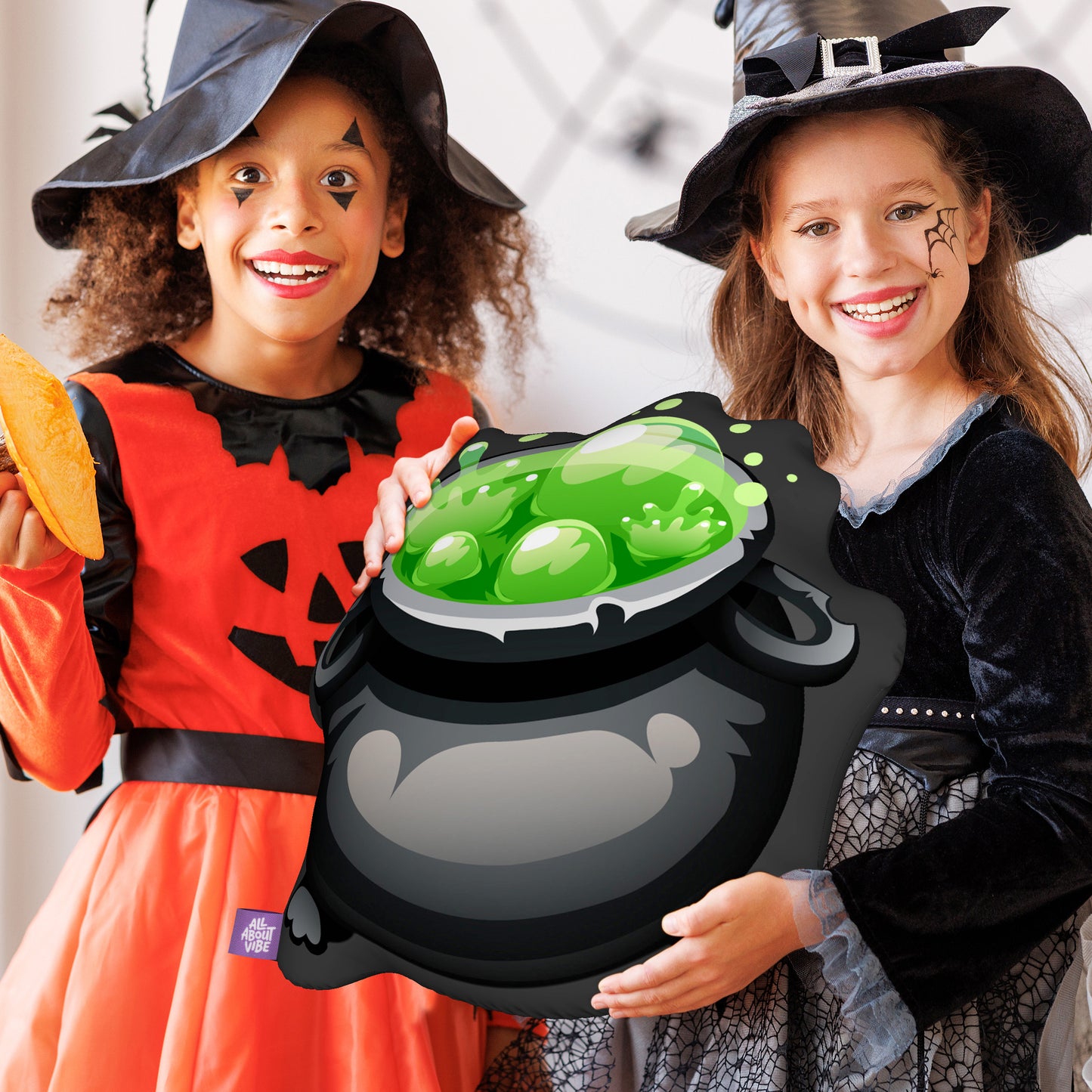 16" Small Size Halloween Bubbling Cauldron Pillow