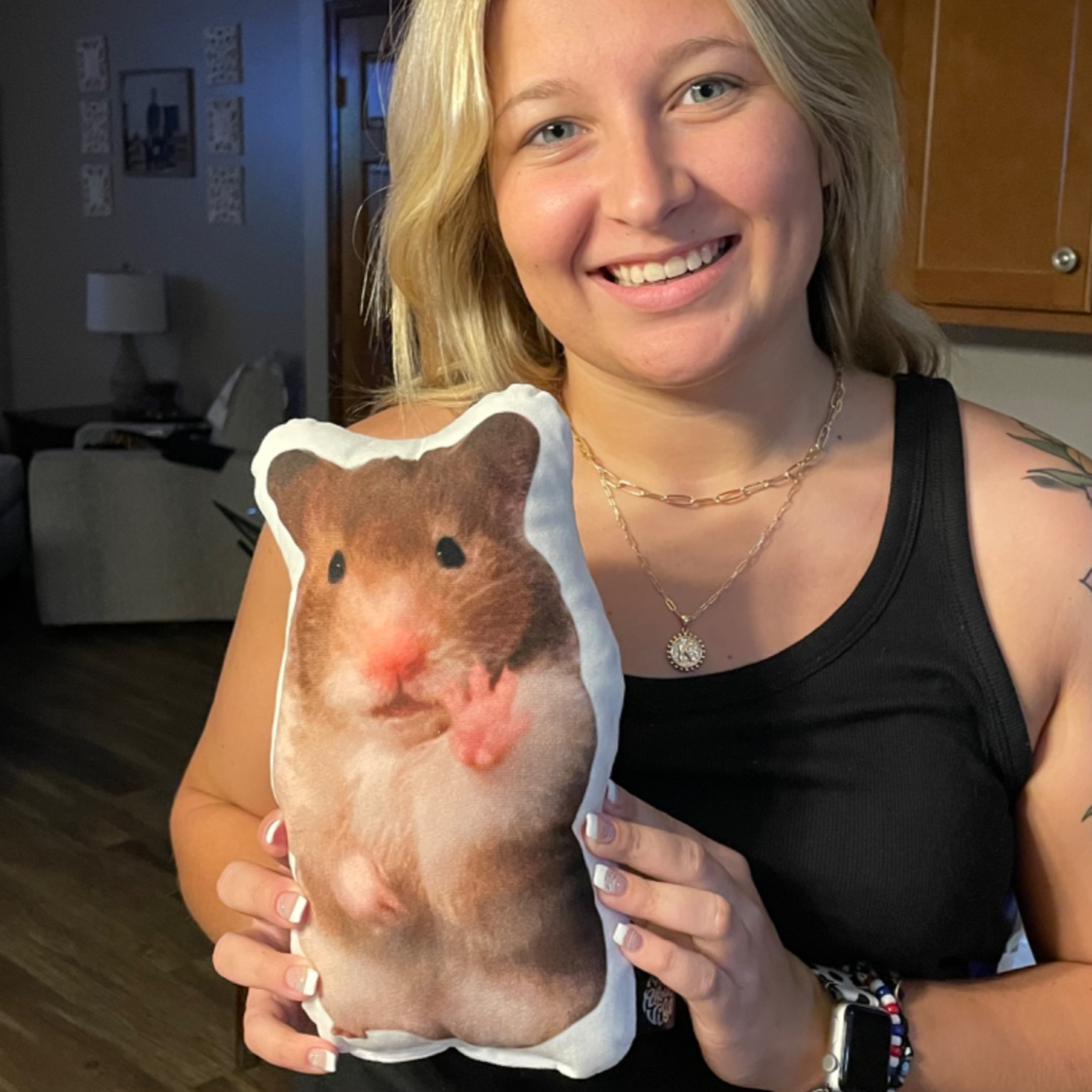 Hamster Custom Shaped Pillow
