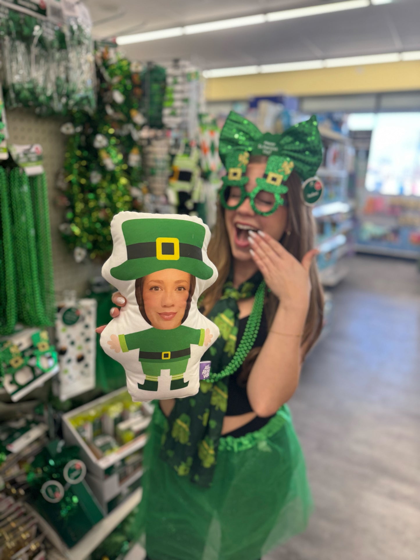 Leprechaun Custom Face Pillow – St. Patrick’s Day