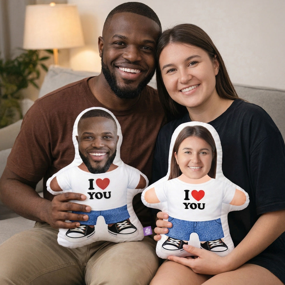 Personalized “I ❤️ YOU” Face Pillow