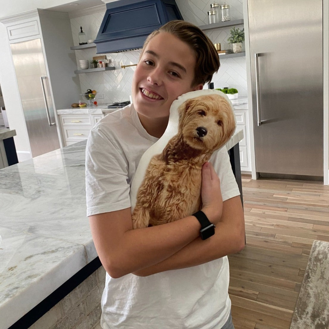 Almohada Personalizada con Forma de Goldendoodle