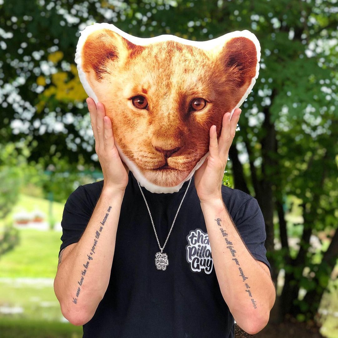 Lion Custom Shaped Pillow