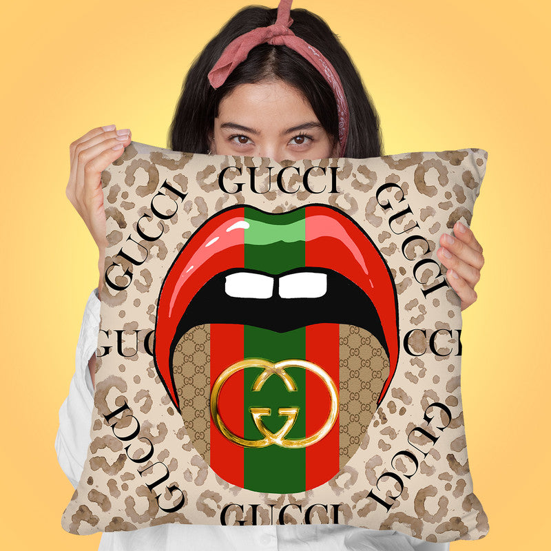 Tip of my Louie Tongue Throw Pillow By Jodi Pedri – All About Vibe