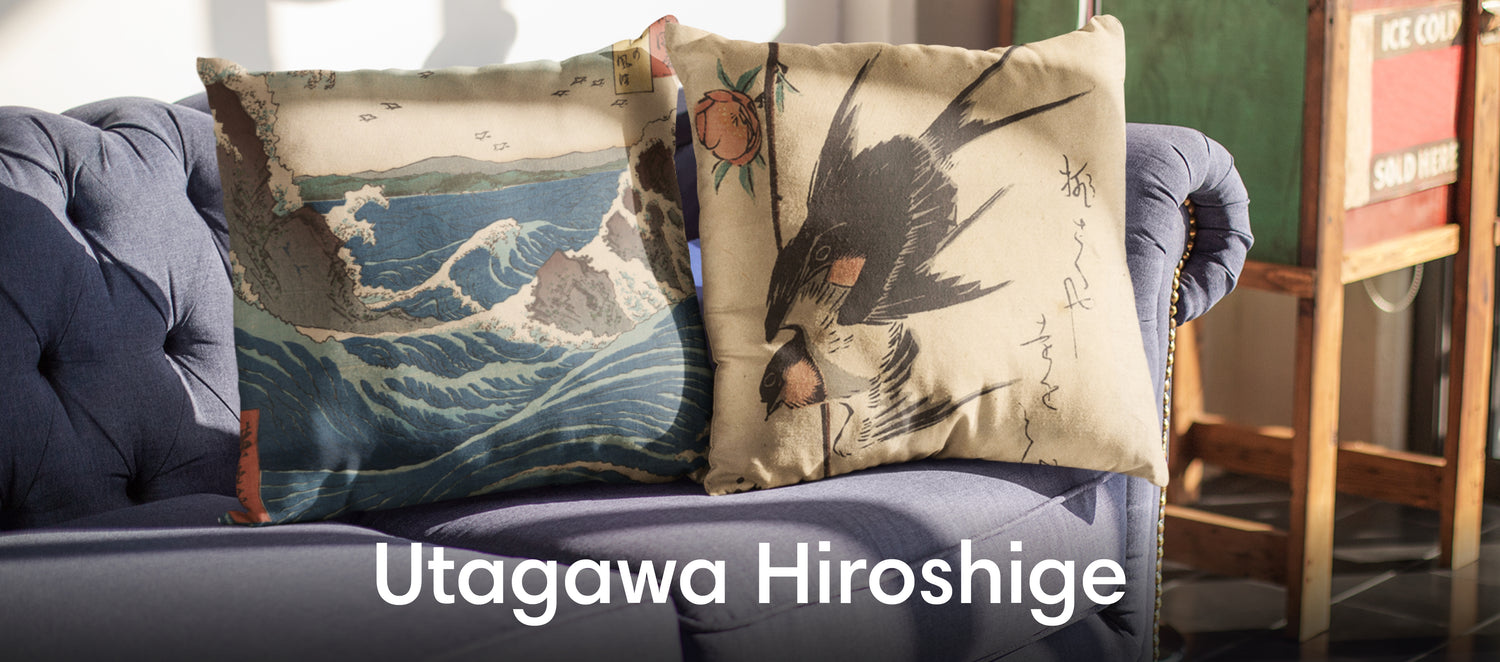 Utagawa Hiroshige Throw Pillows