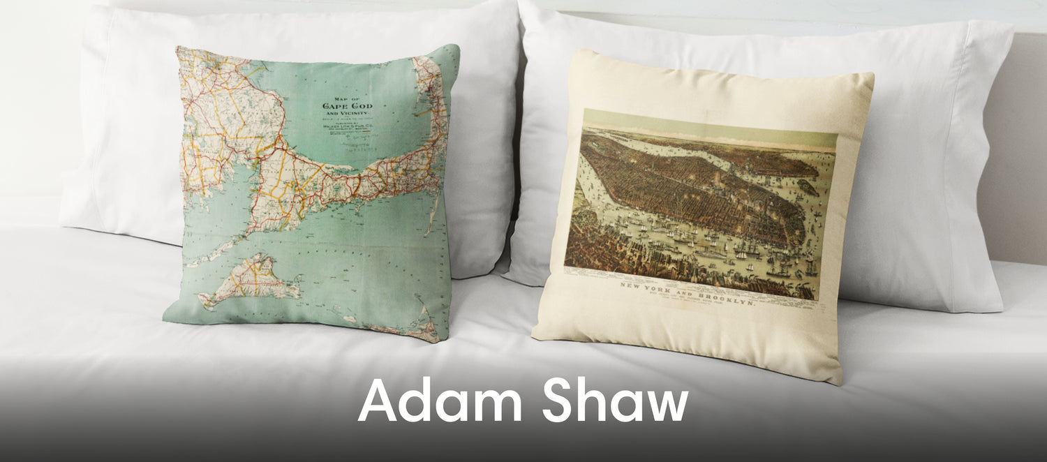 Adam Shaw Throw Pillows