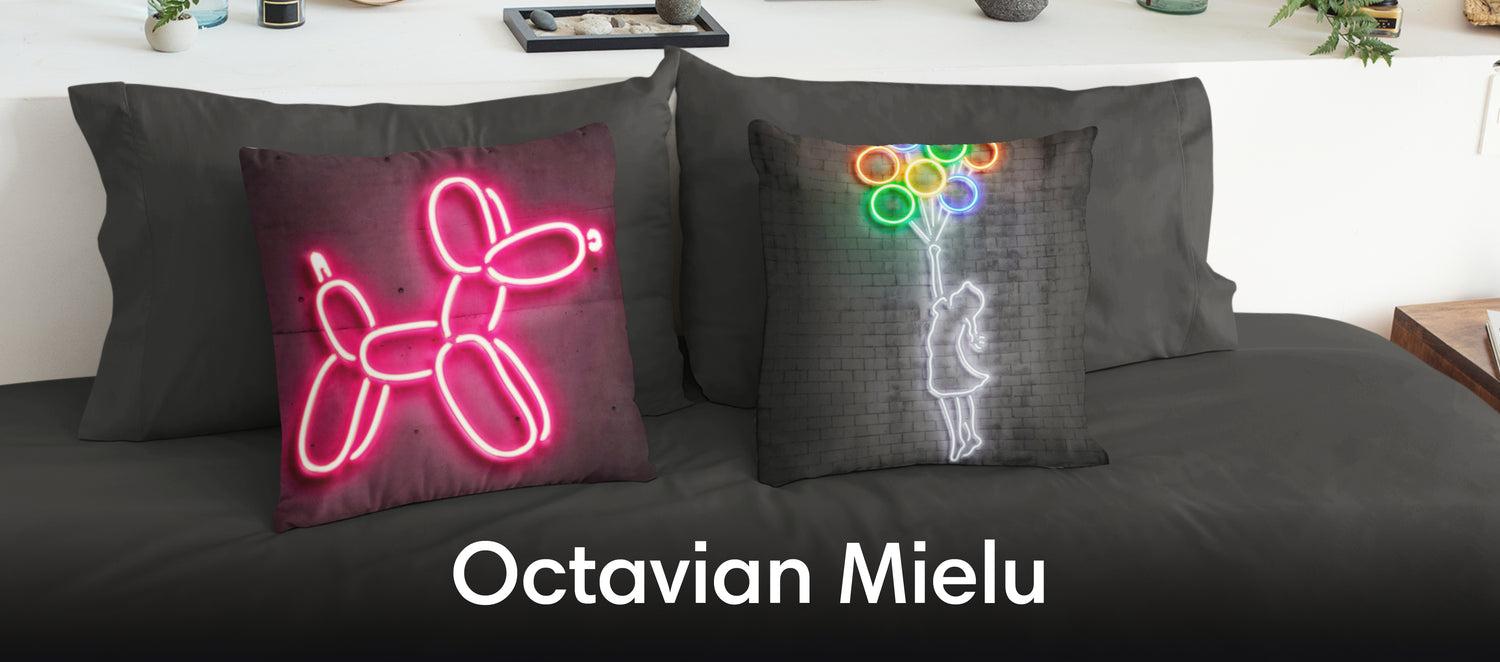 Octavian Mielu Throw Pillows