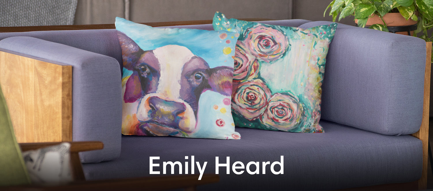 Emily Heard Throw Pillows