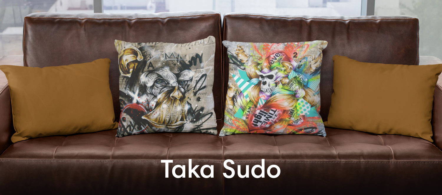 Taka Sudo Throw Pillows