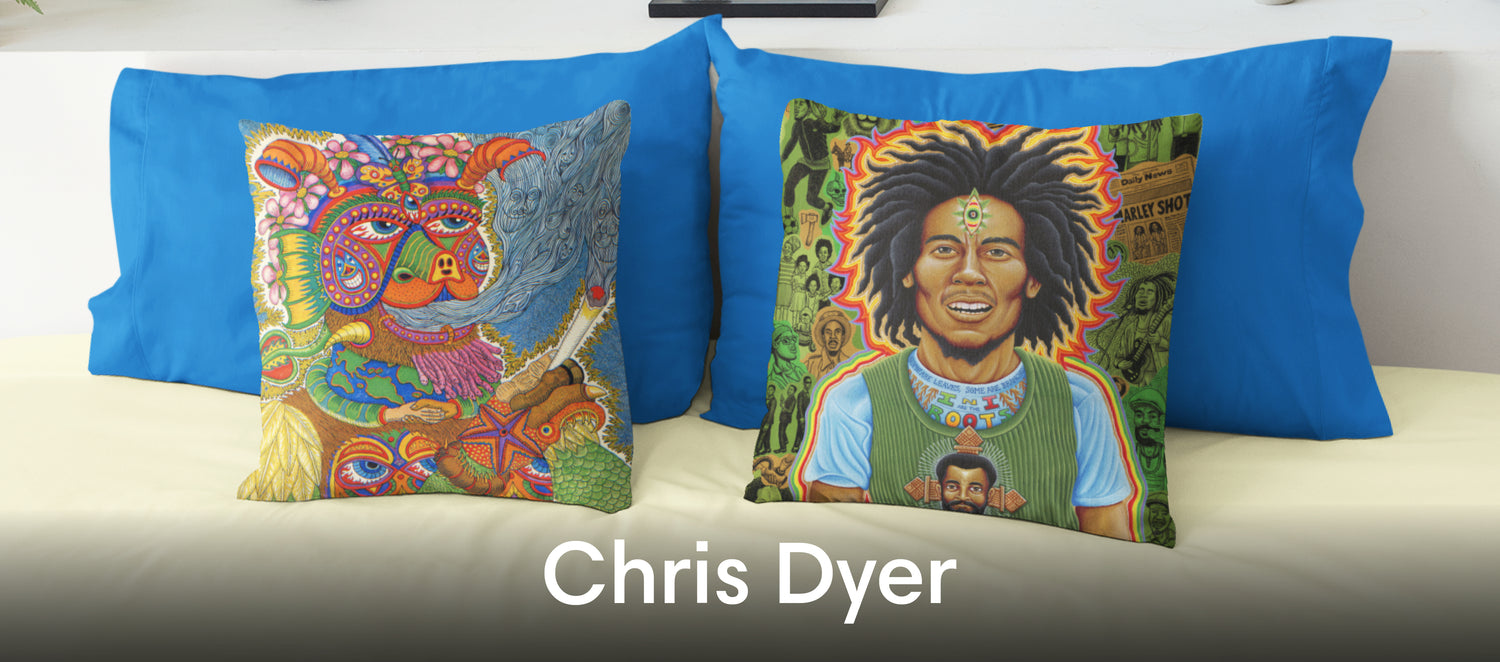 Chris Dyer Throw Pillows