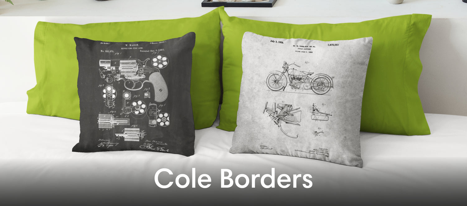 Cole Borders Throw Pillows