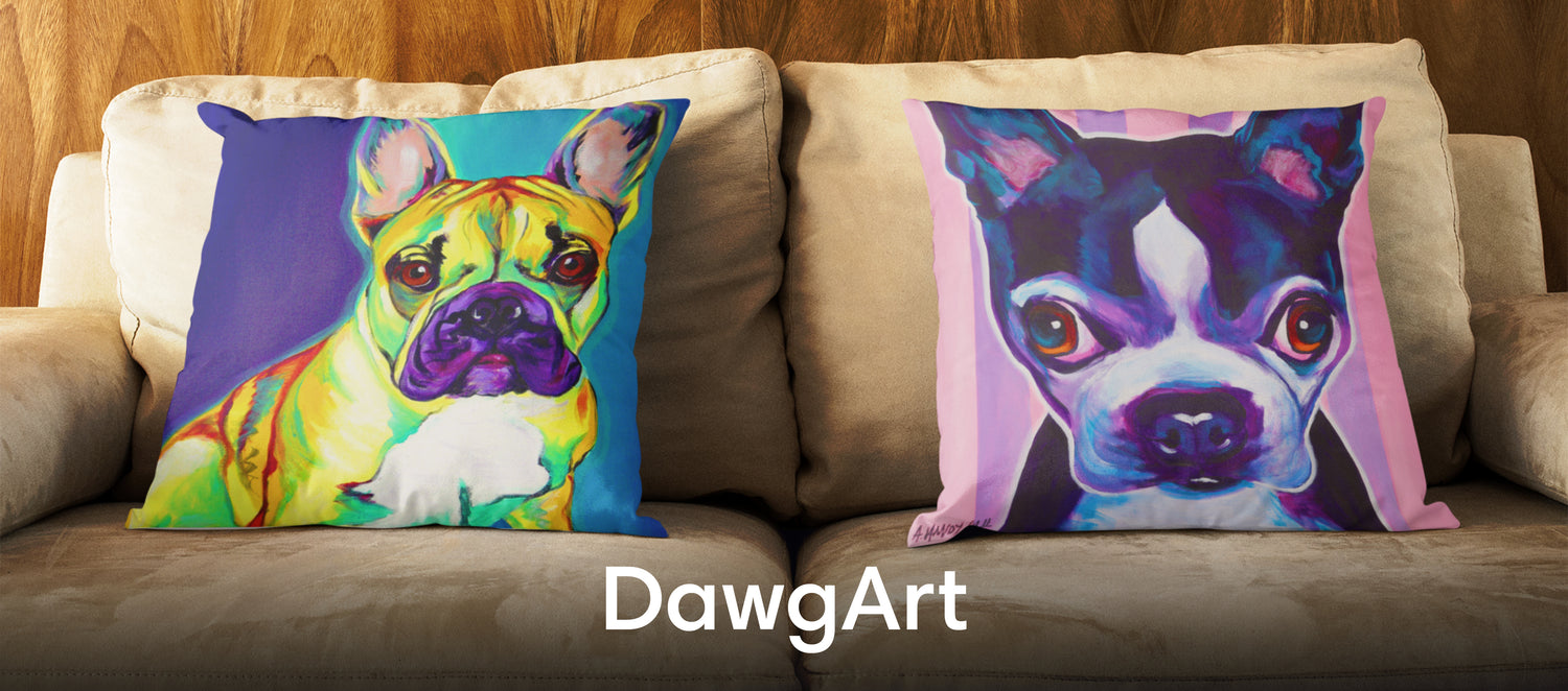 DawgArt Throw Pillows