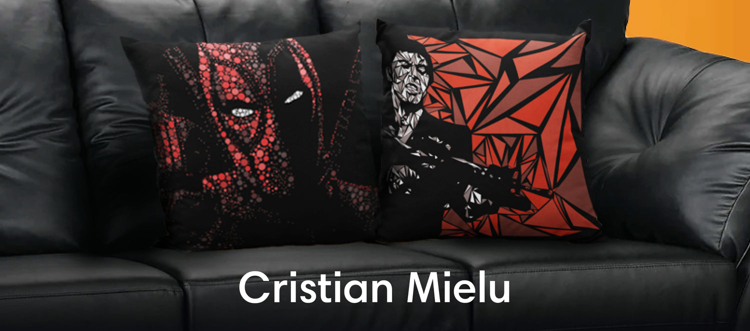 Cristian Mielu Throw Pillows