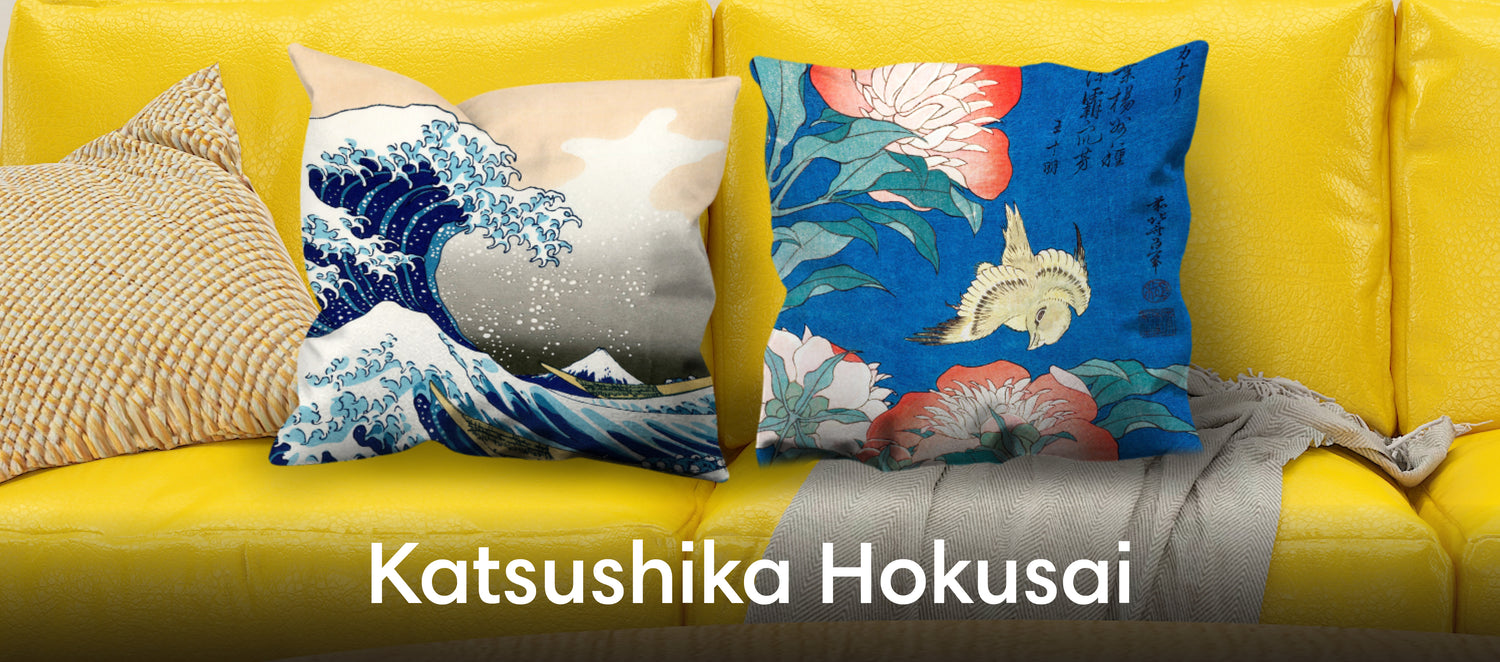 Katsushika Hokusai Throw Pillows