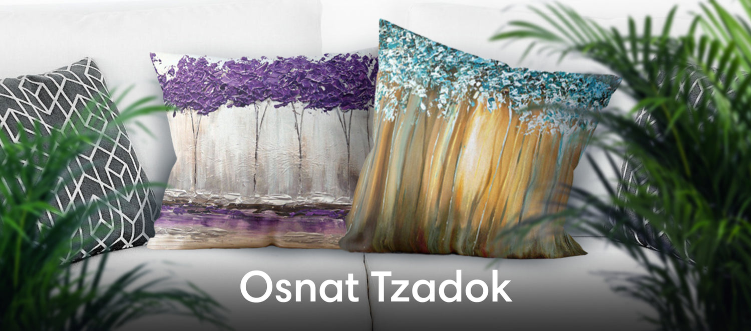 Osnat Tzadok Throw Pillows