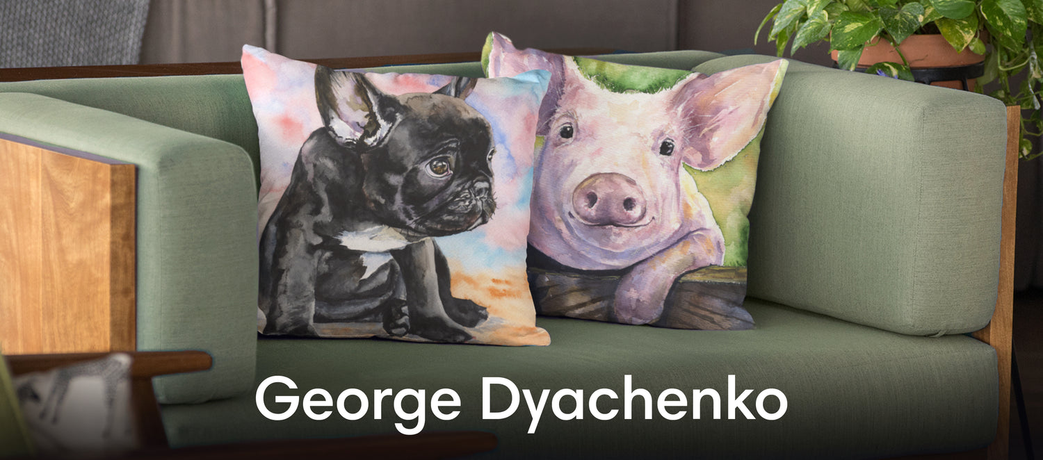 George Dyachenko Throw Pillows