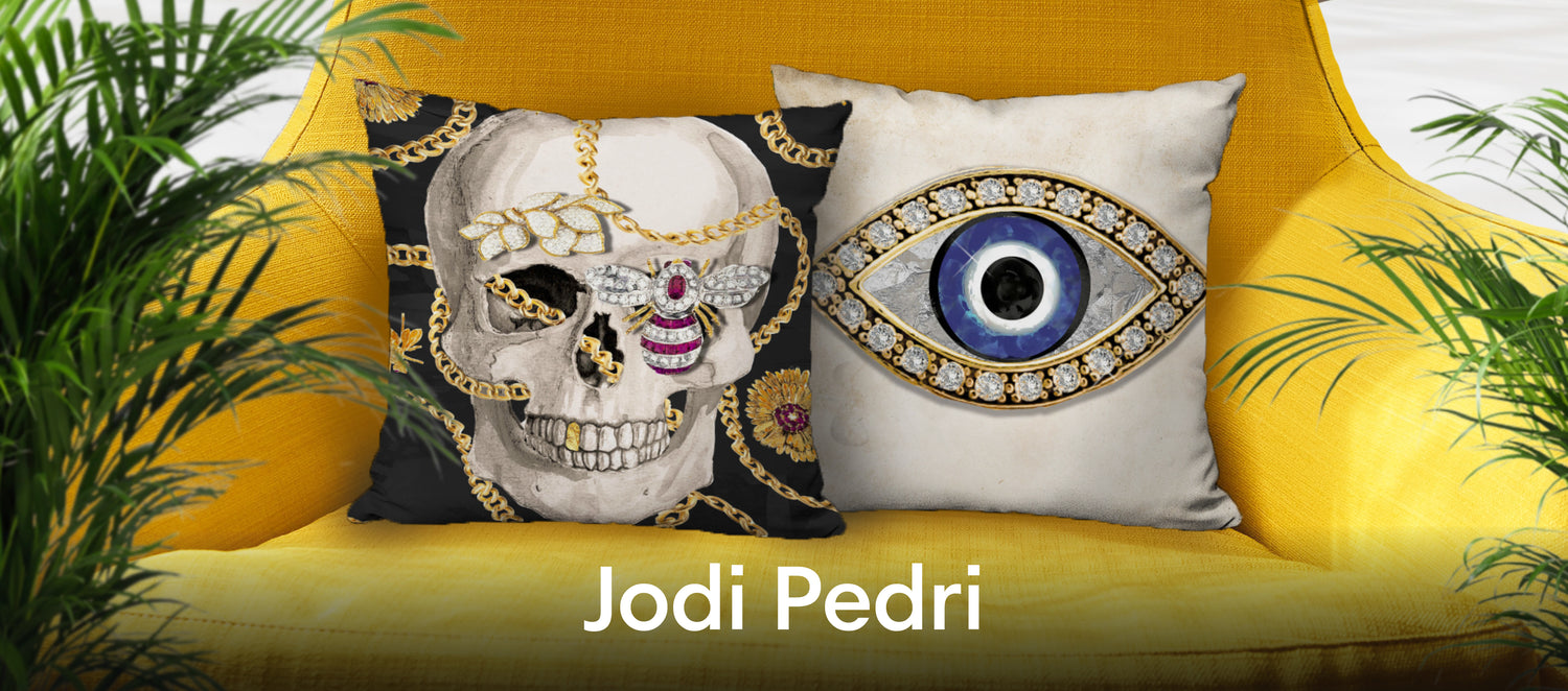 Jodi Pedri Throw Pillows