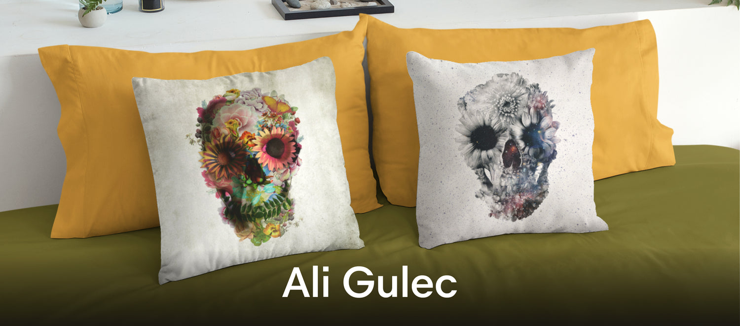Ali Gulec Throw Pillows