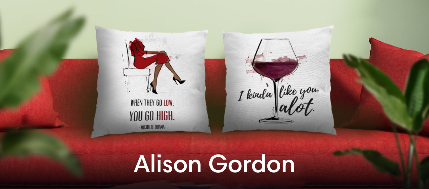 Alison Gordon Throw Pillows