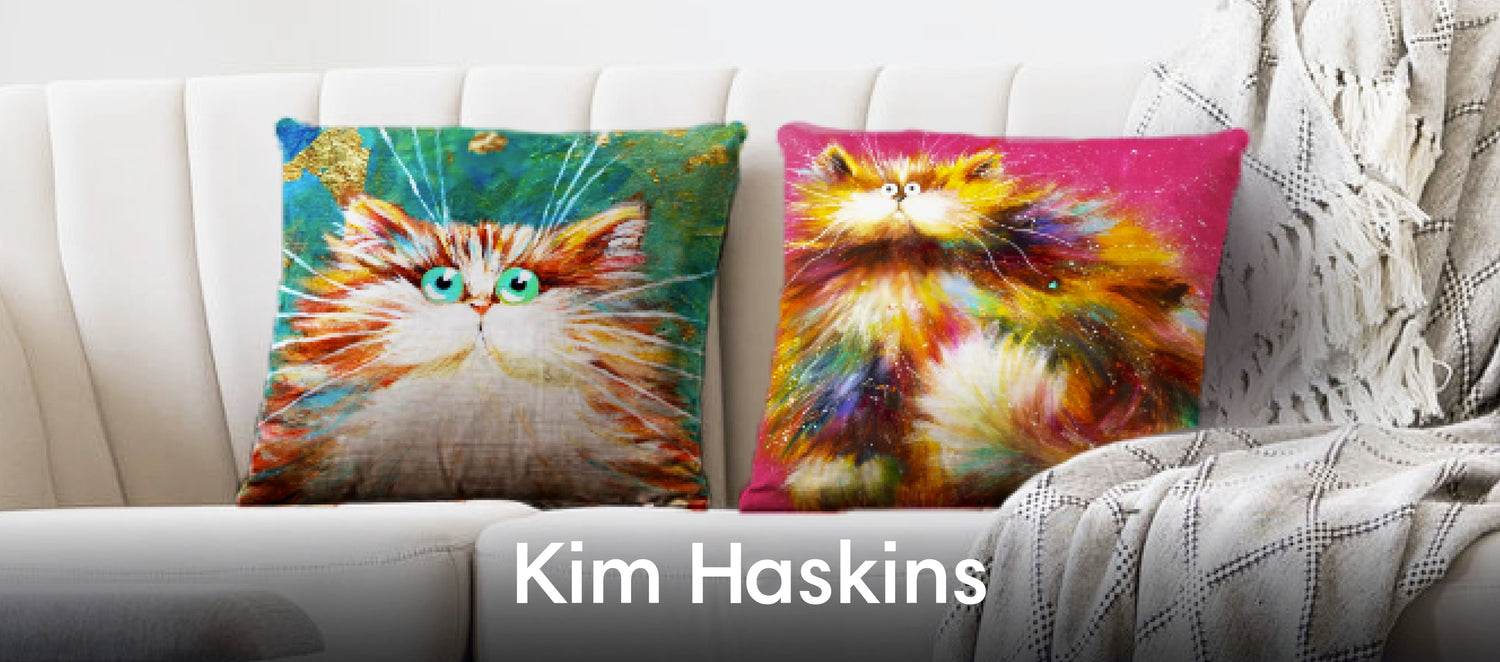 Kim Haskins Throw Pillows