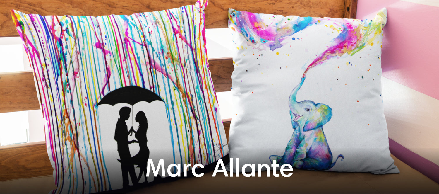 Marc Allante Throw Pillows