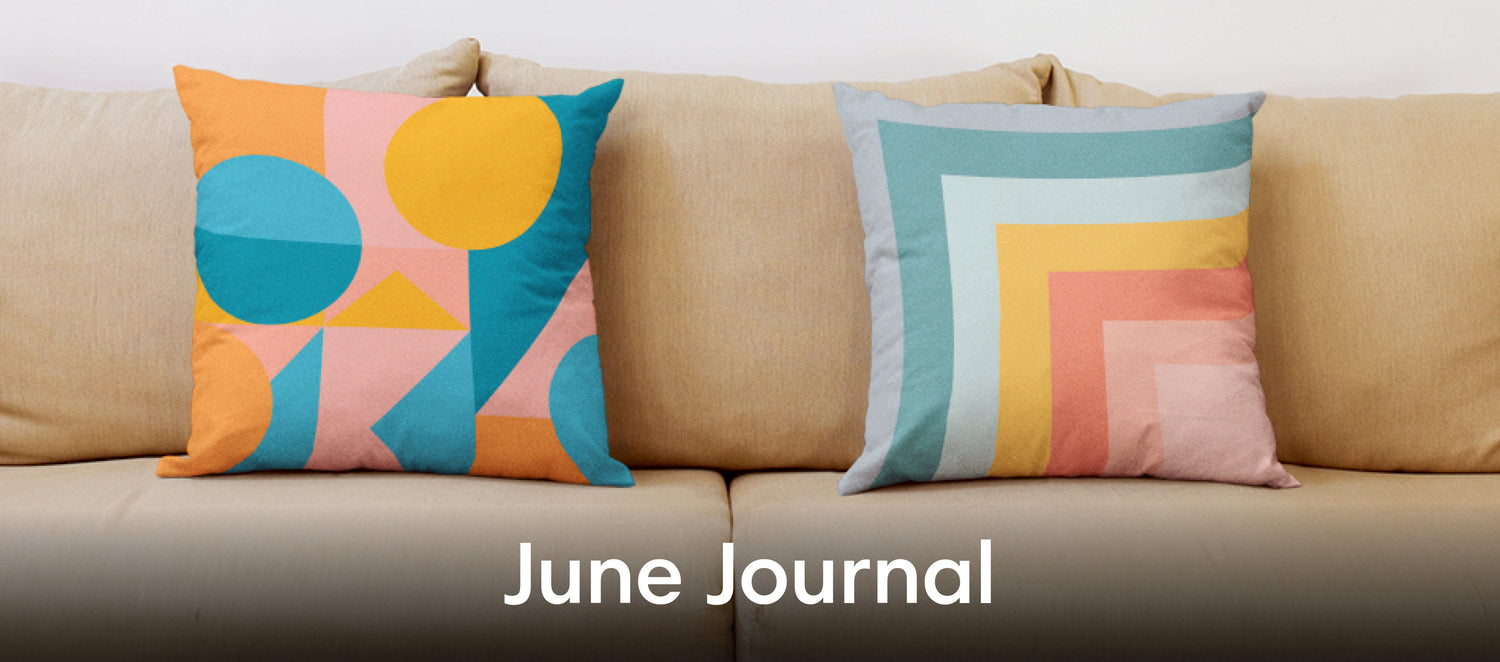 June Journal Throw Pillows