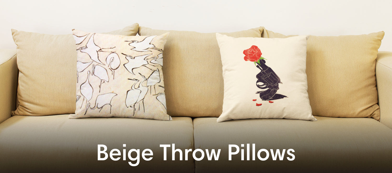 Beige Throw Pillows