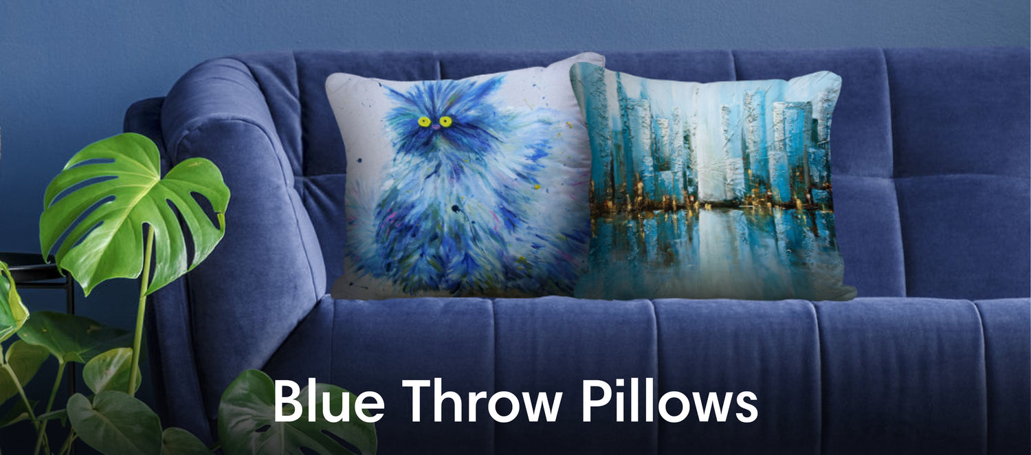 Blue Throw Pillows