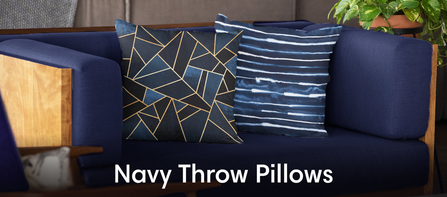 Navy Throw Pillows