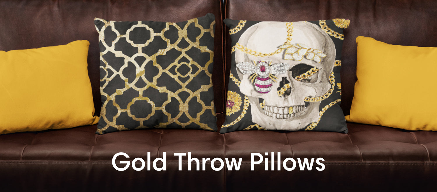 Gold Throw Pillows