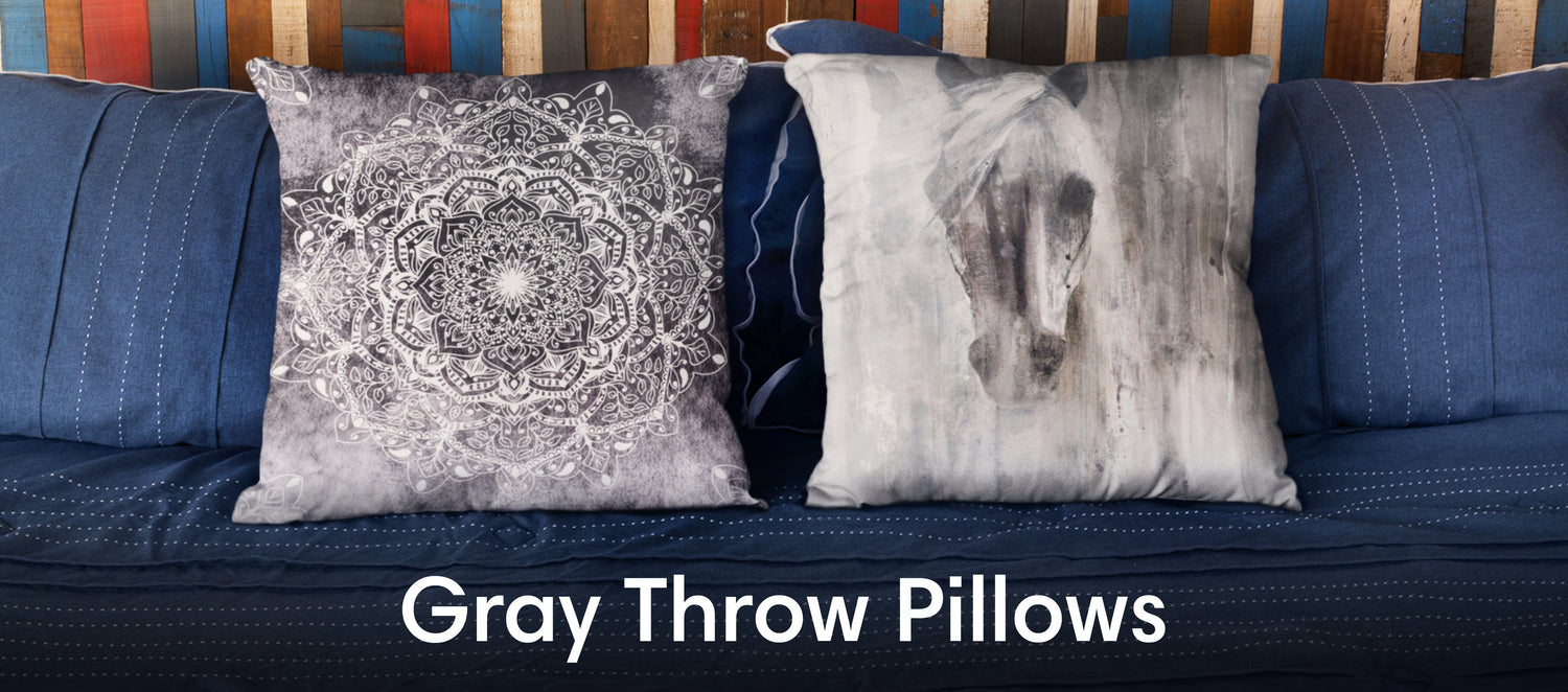 Gray Throw Pillows