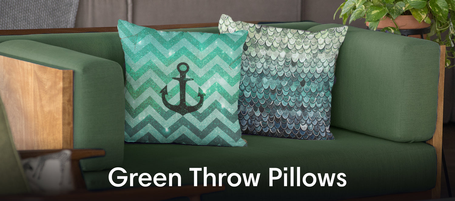 Green Throw Pillows
