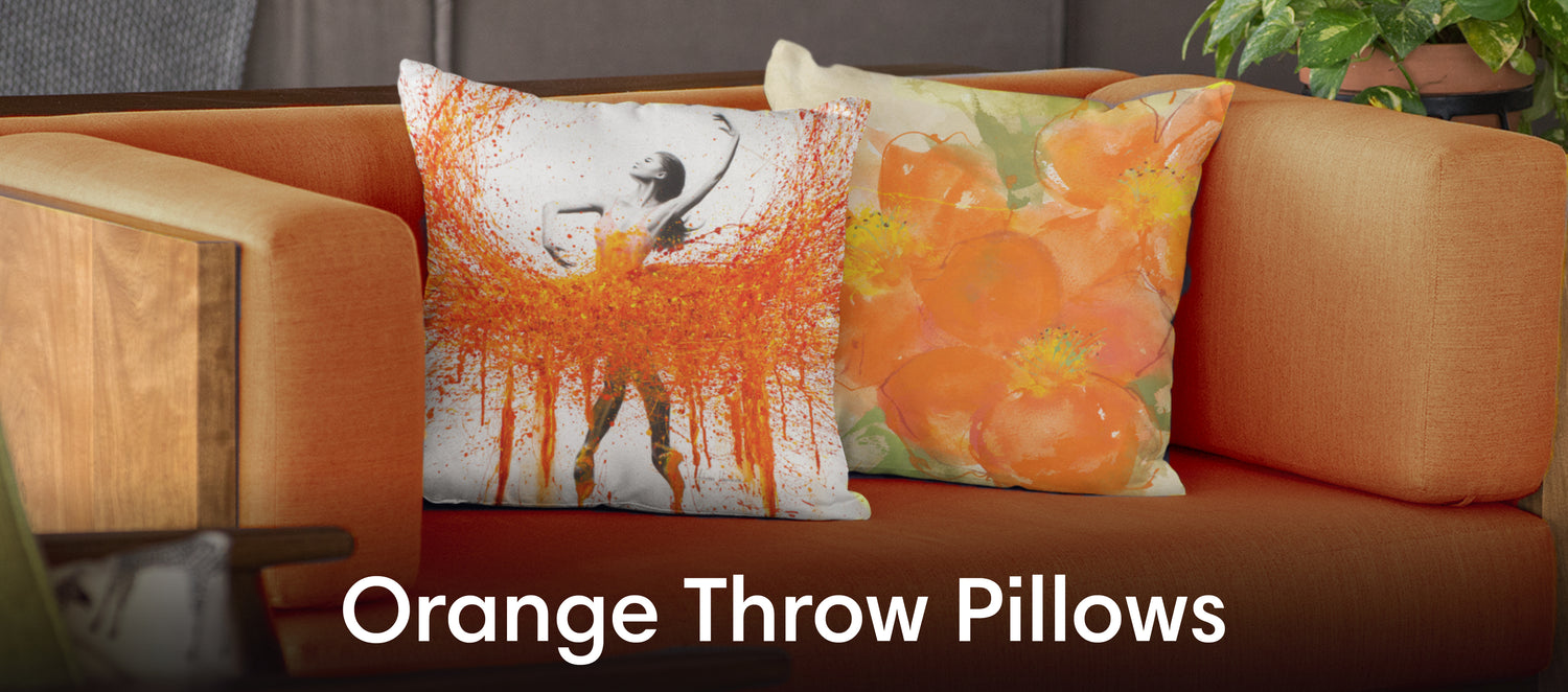 Orange Throw Pillows