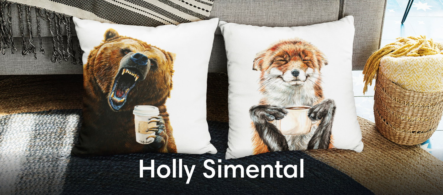 Holly Simental Throw Pillows