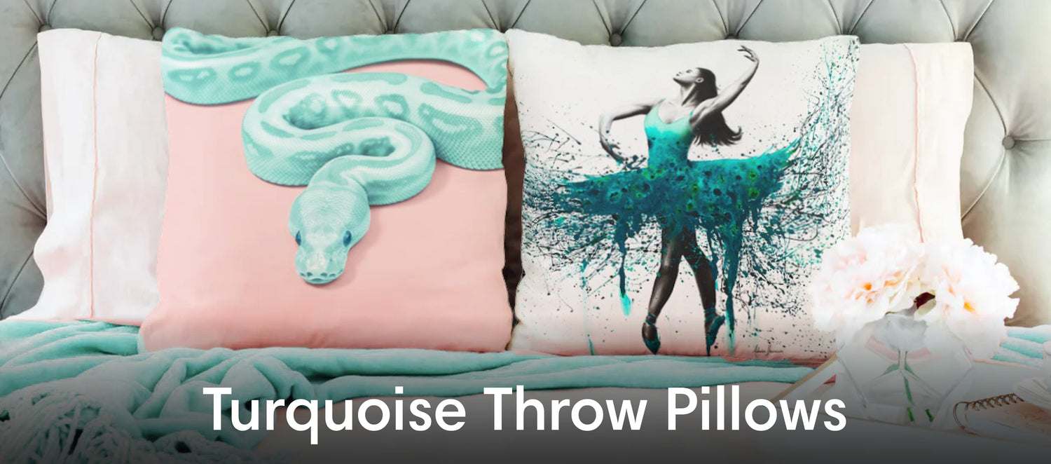 Turquoise Throw Pillows