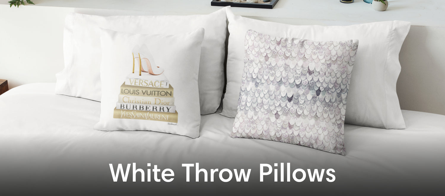 White Throw Pillows