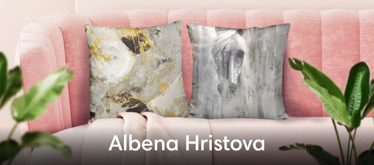 Albena Hristova Throw Pillows