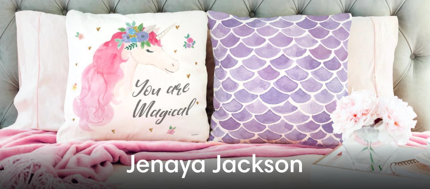 Jenaya Jackson Throw Pillows