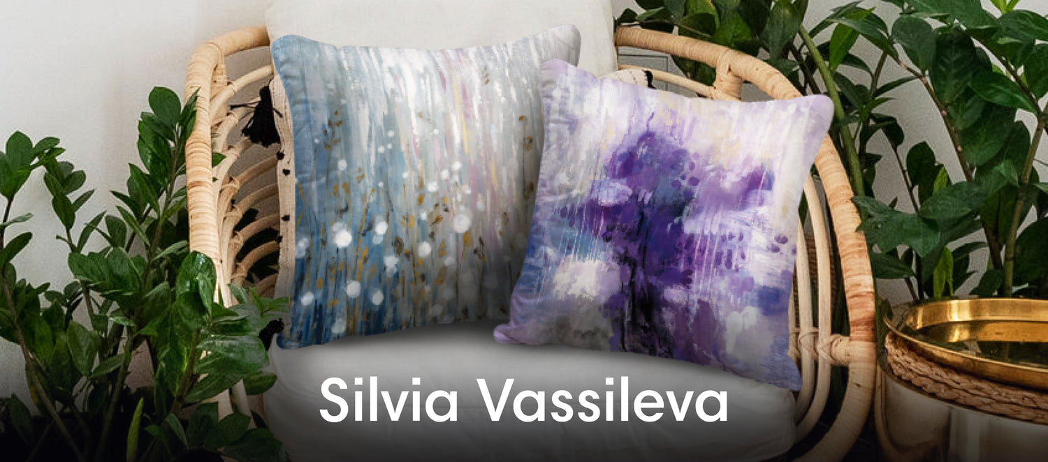 Silvia Vassileva Throw Pillows