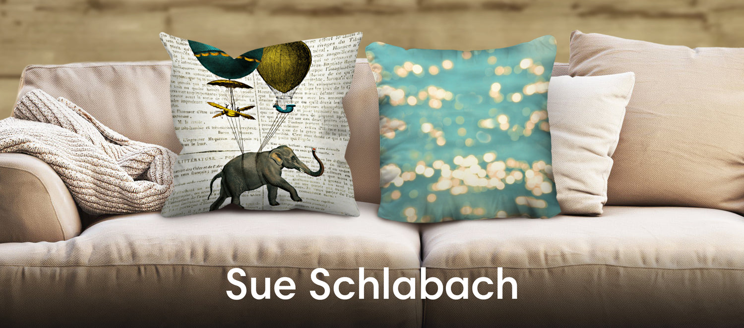 Sue Schlabach Throw Pillows
