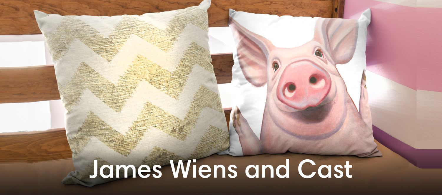 James Wiens Throw Pillows