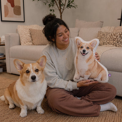 Custom Shaped Corgi Pillow