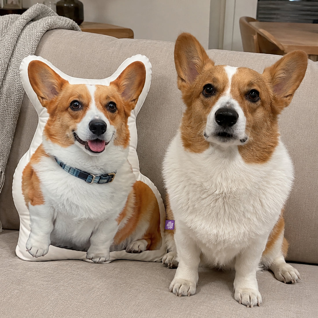 Custom Shaped Corgi Pillow