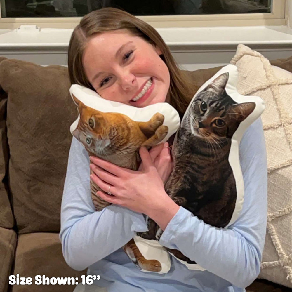 Custom Shaped Pillow For Cat Parents