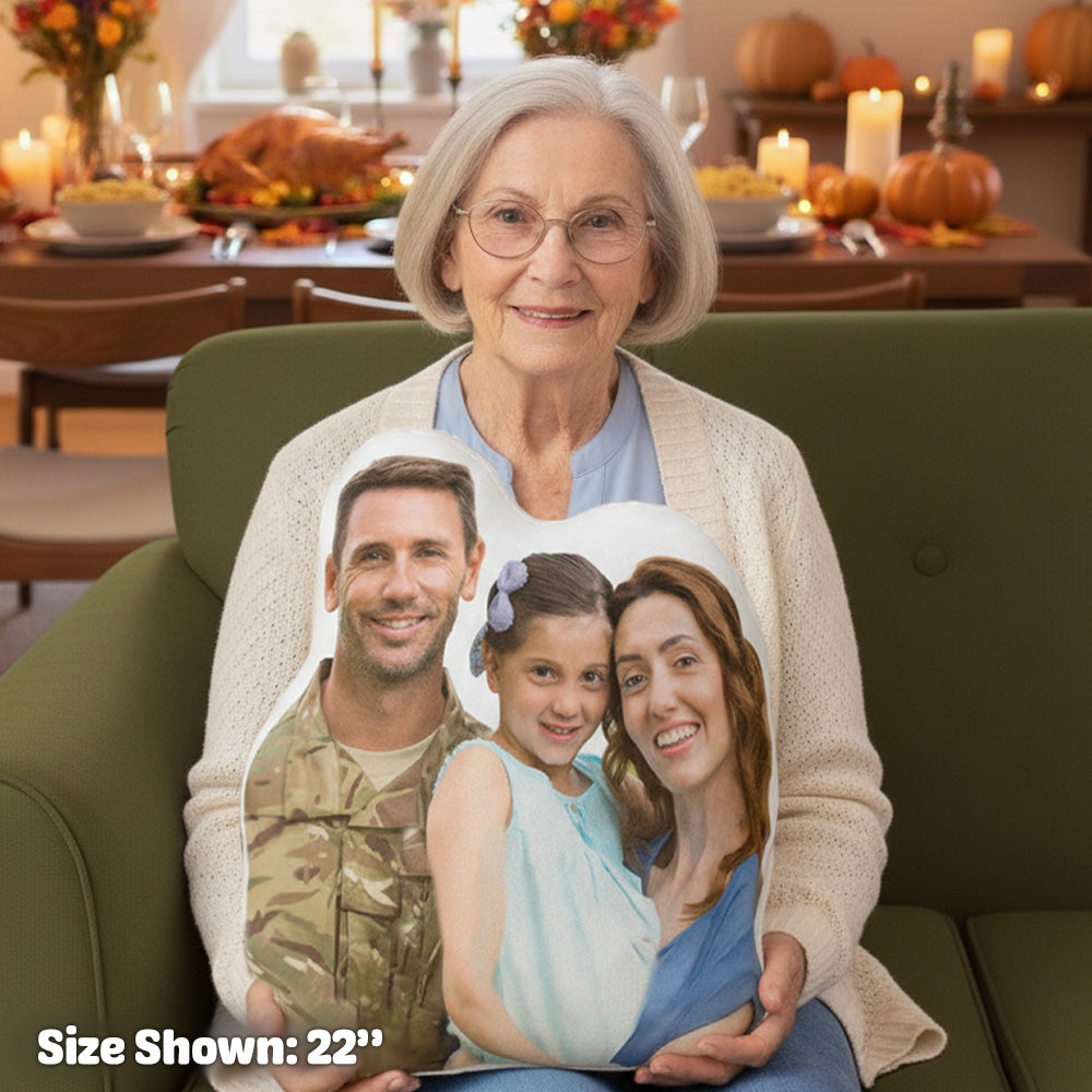 Custom Shaped Thanksgiving Pillow
