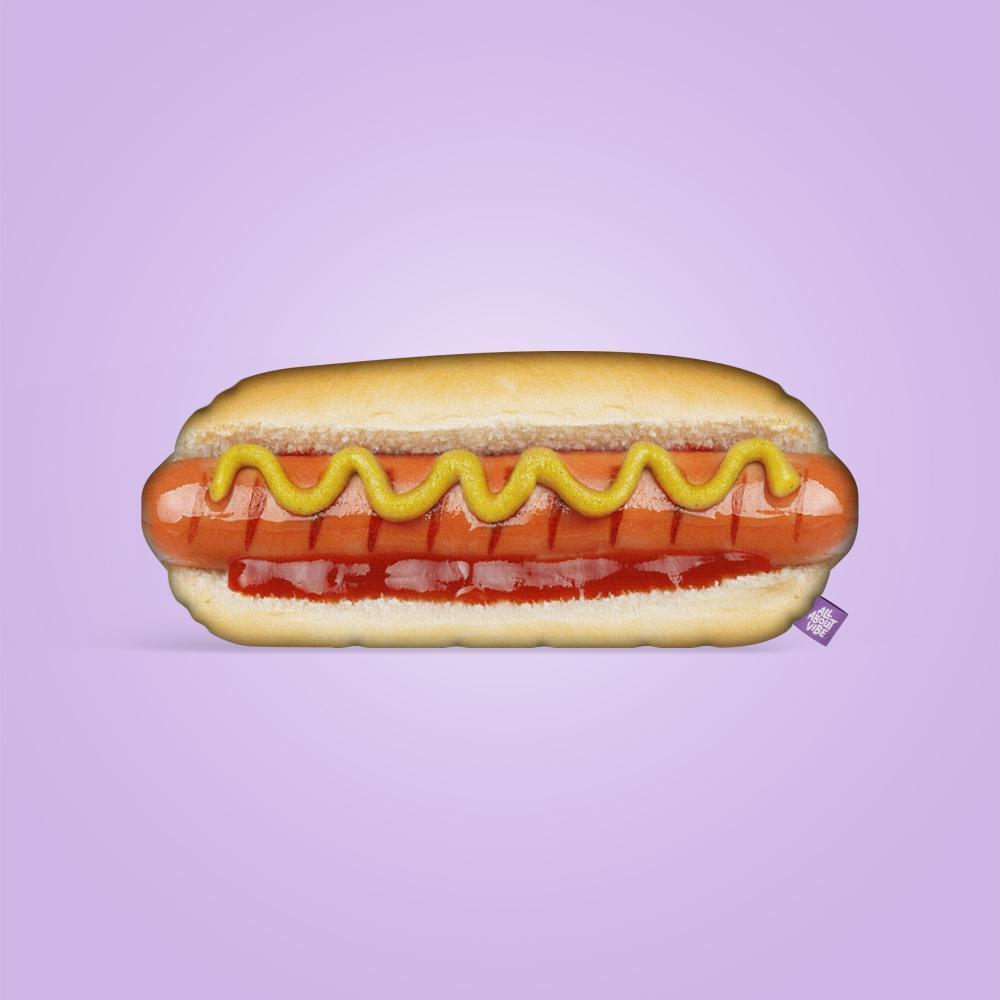Large Hotdog Pillow | All About Vibe (auction)