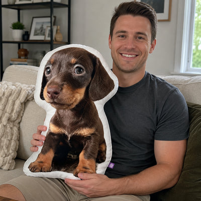 Custom Shaped Dachshund Pillow